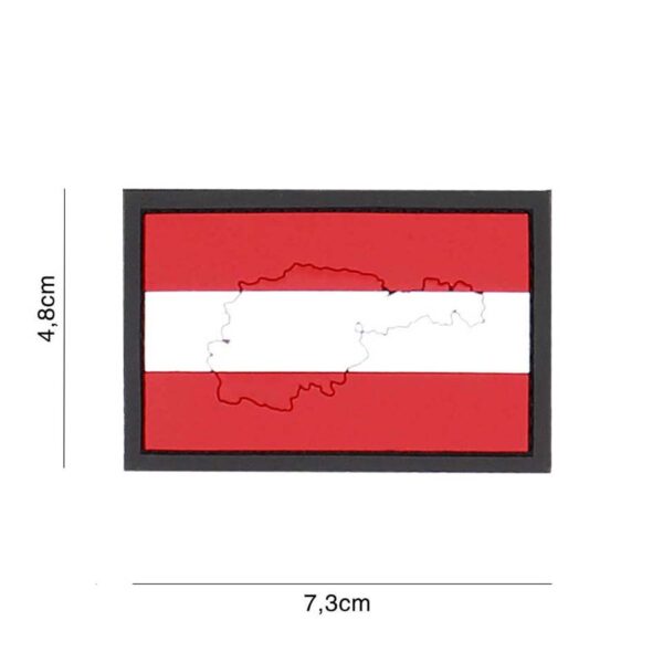 Embleem 3D PVC Oostenrijk met contour #4127