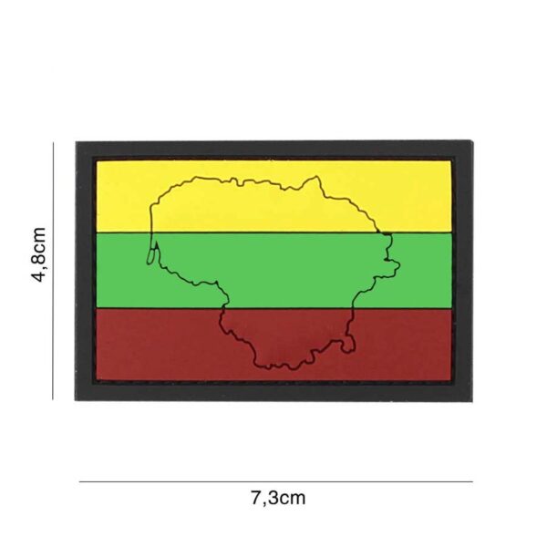 Embleem 3D PVC Litouwen met contour #4128
