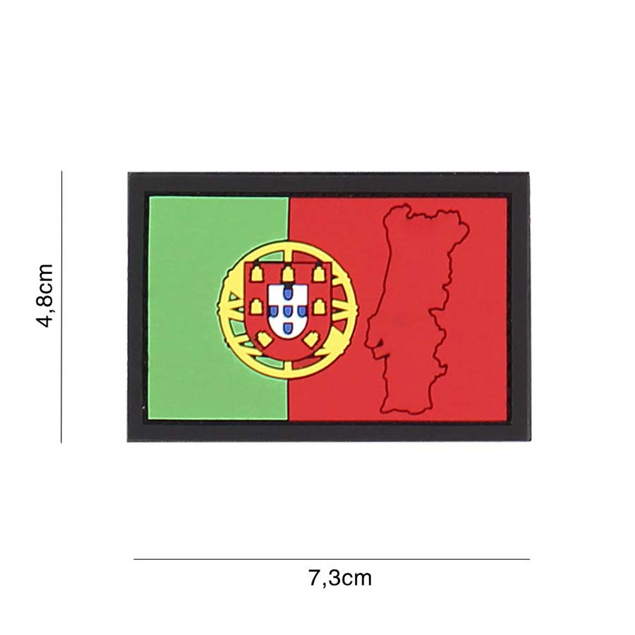 Embleem 3D PVC Portugal met contour #4133