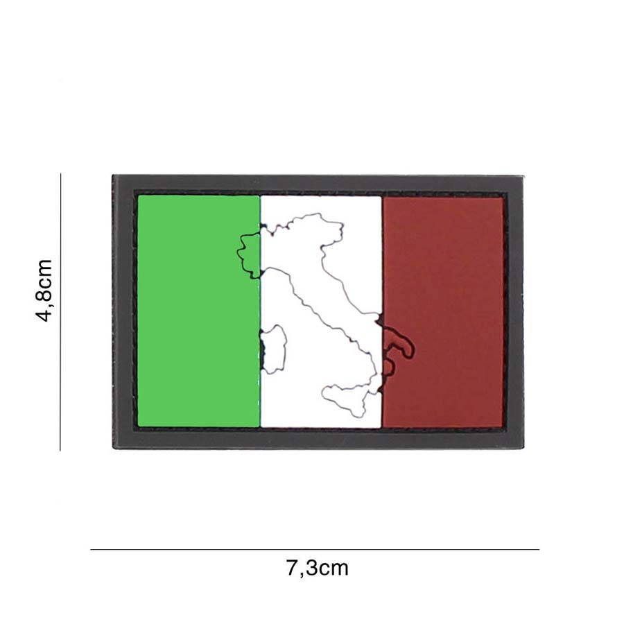 Embleem 3D PVC Italie met contour #4137
