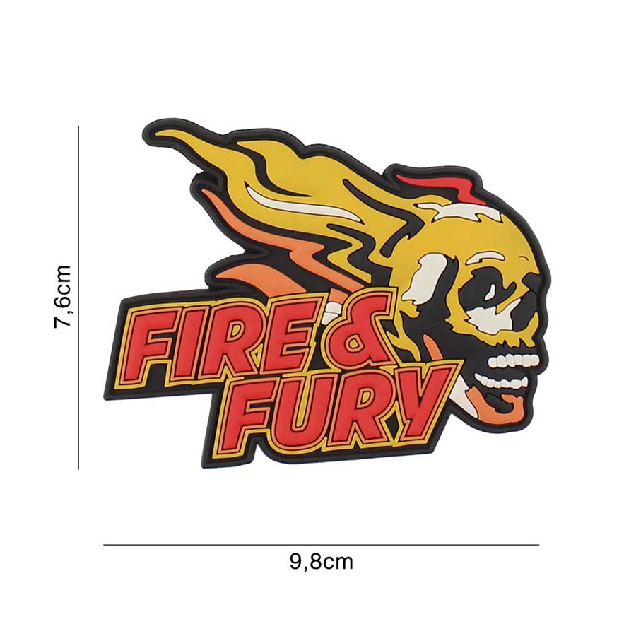 Embleem 3D PVC Fire & Fury #5105