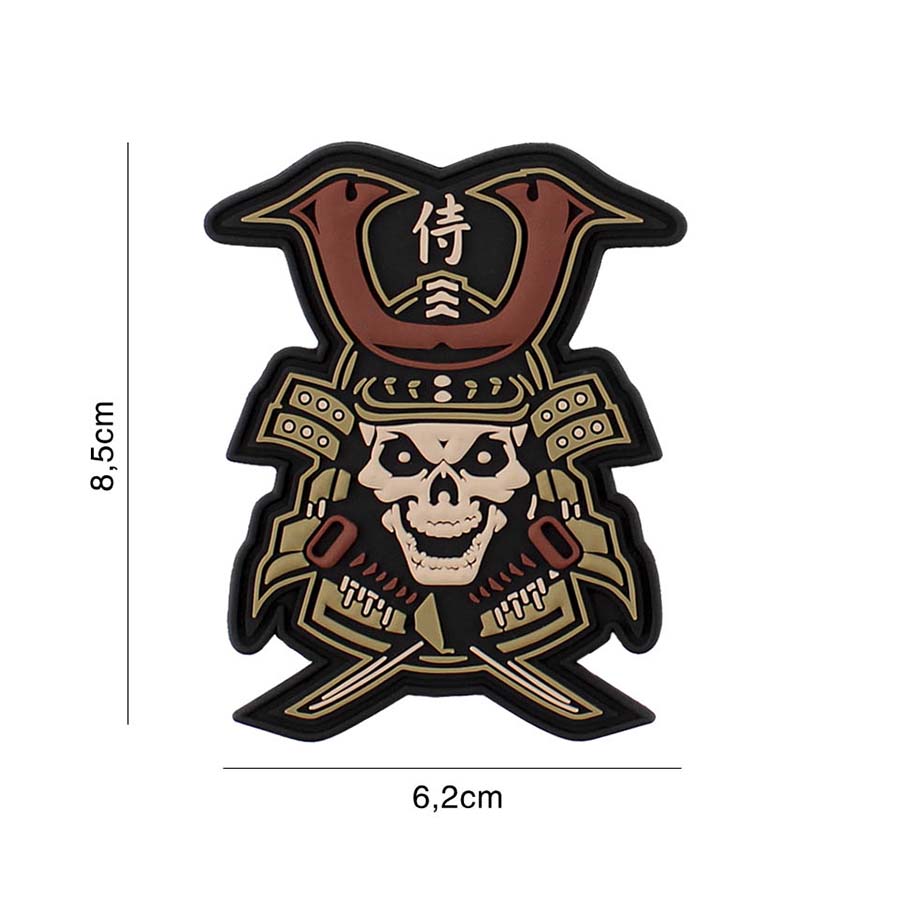 Embleem 3D PVC Samurai skull #5092