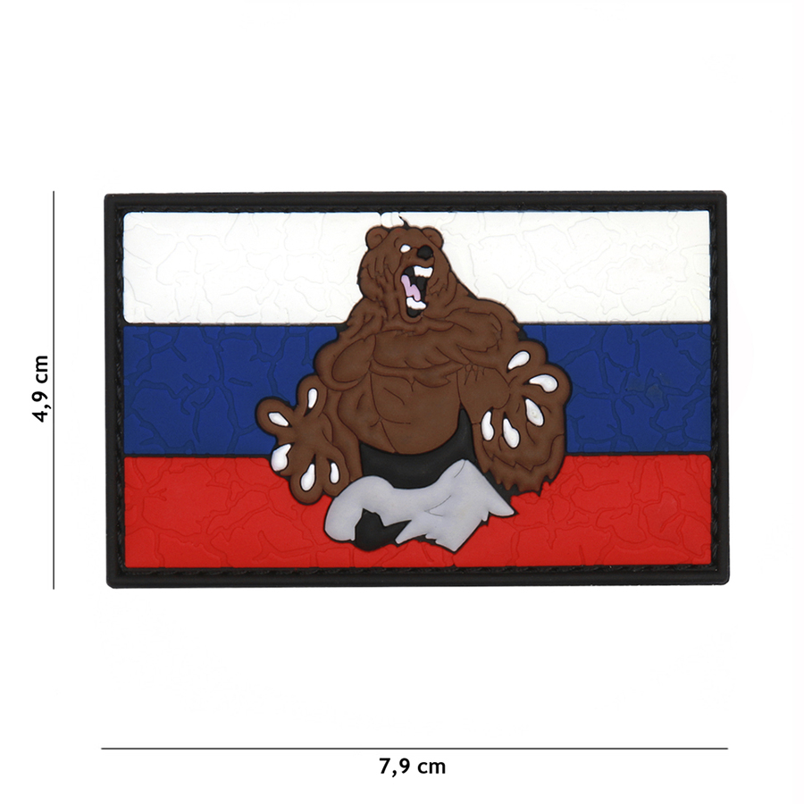 Embleem 3D PVC Rusland beer cracked #5109