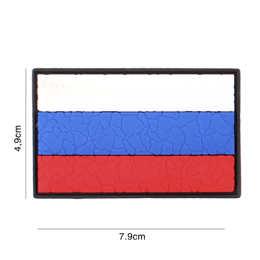 Embleem 3D PVC Rusland cracked #5112