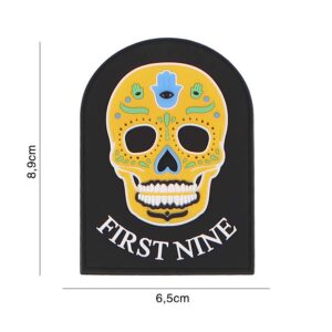 Embleem 3D PVC First nine geel #6125