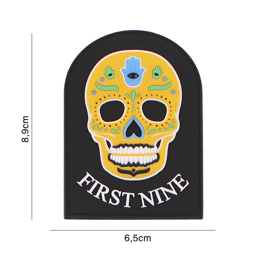 Embleem 3D PVC First nine geel #6125