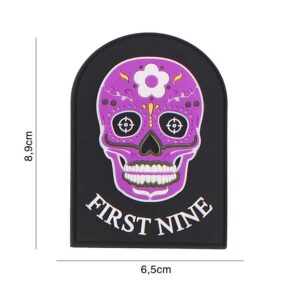 Embleem 3D PVC First nine roze #6126