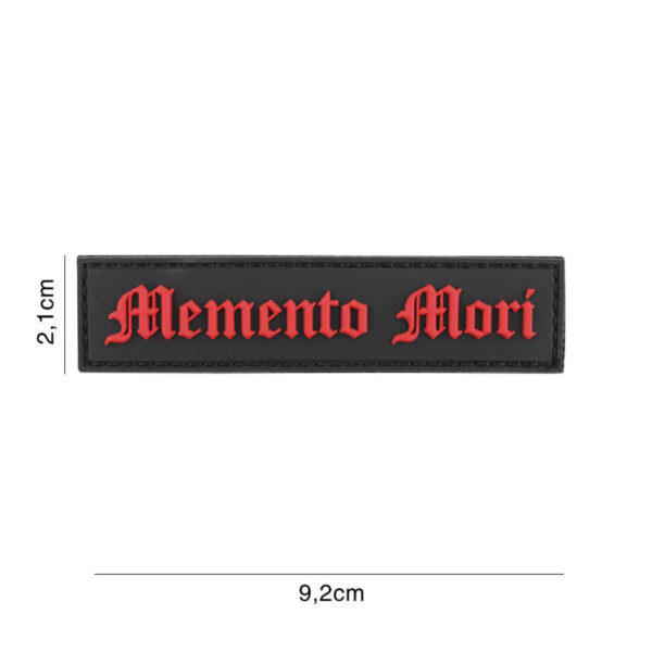 Embleem 3D PVC Dia de Muertos (streep) zwart #6132