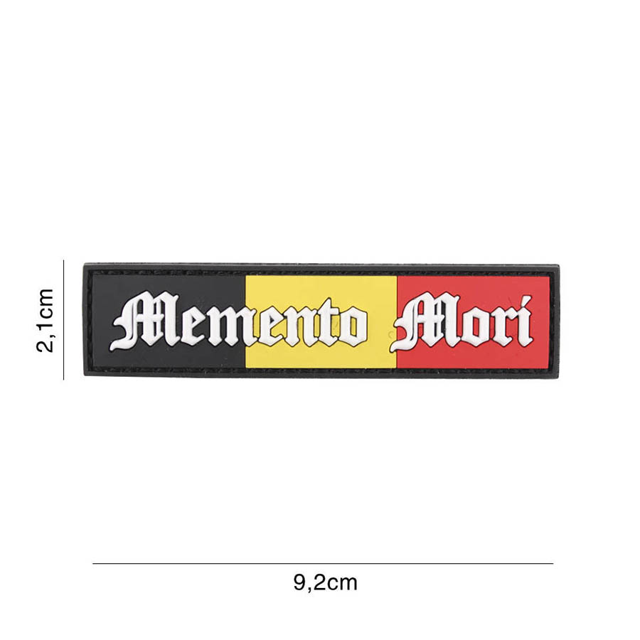 Embleem 3D PVC Memento Mori (streep) Belgie #6137