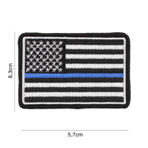 Embleem stof USA Blue Thin Line #2039