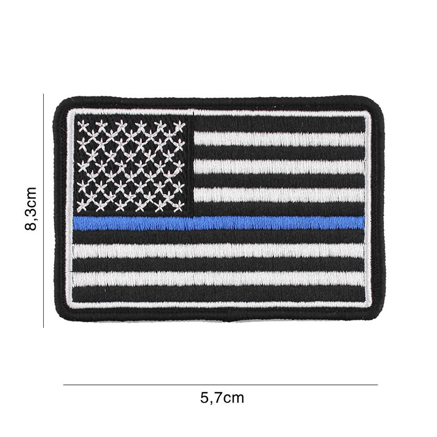 Embleem stof USA Blue Thin Line #2039