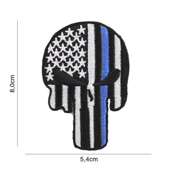 Embleem stof Punisher USA Blue Thin Line #2040