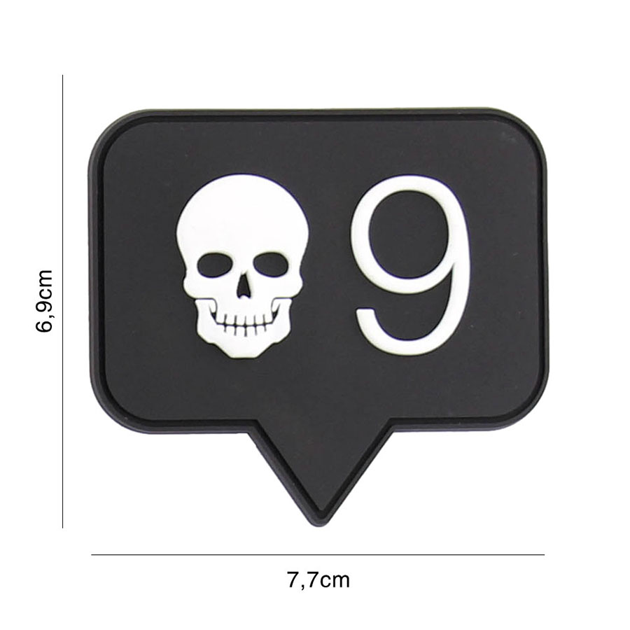 Embleem 3D PVC Skull 9 #9100