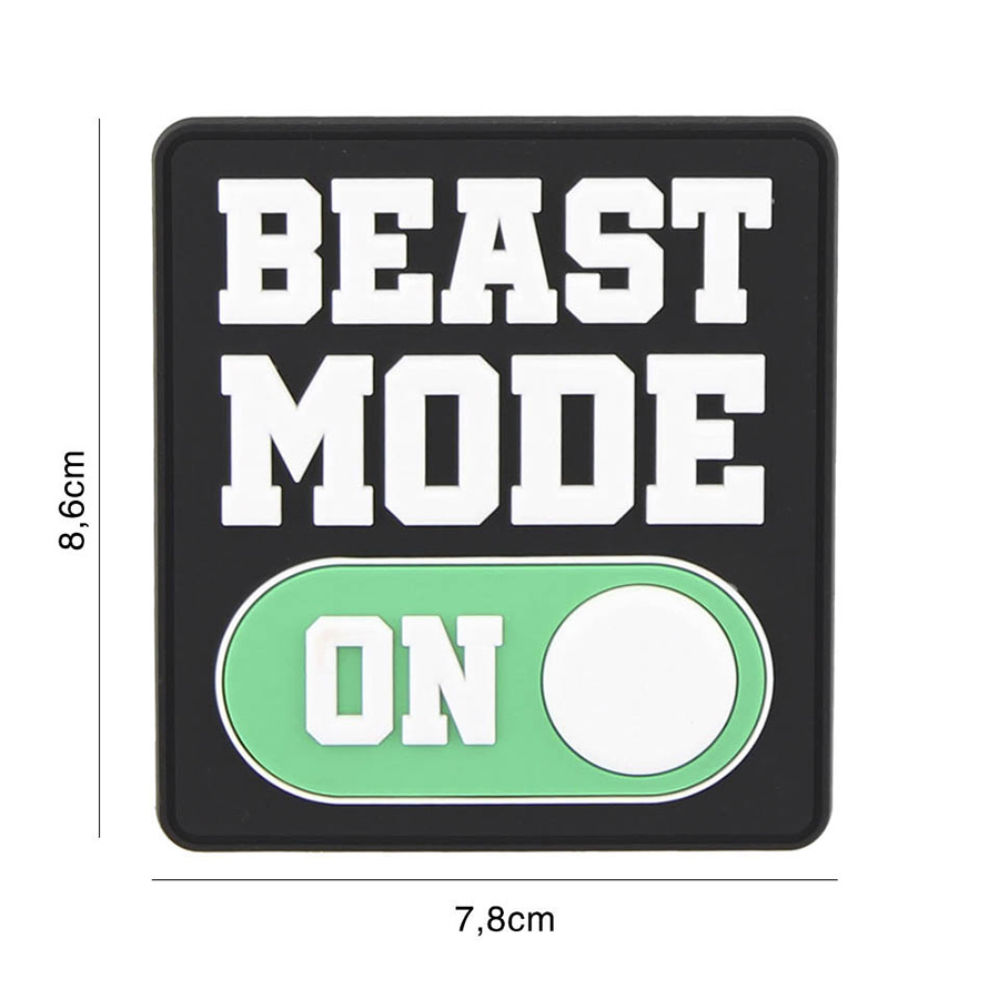 Embleem 3D PVC Beast mode on #9104