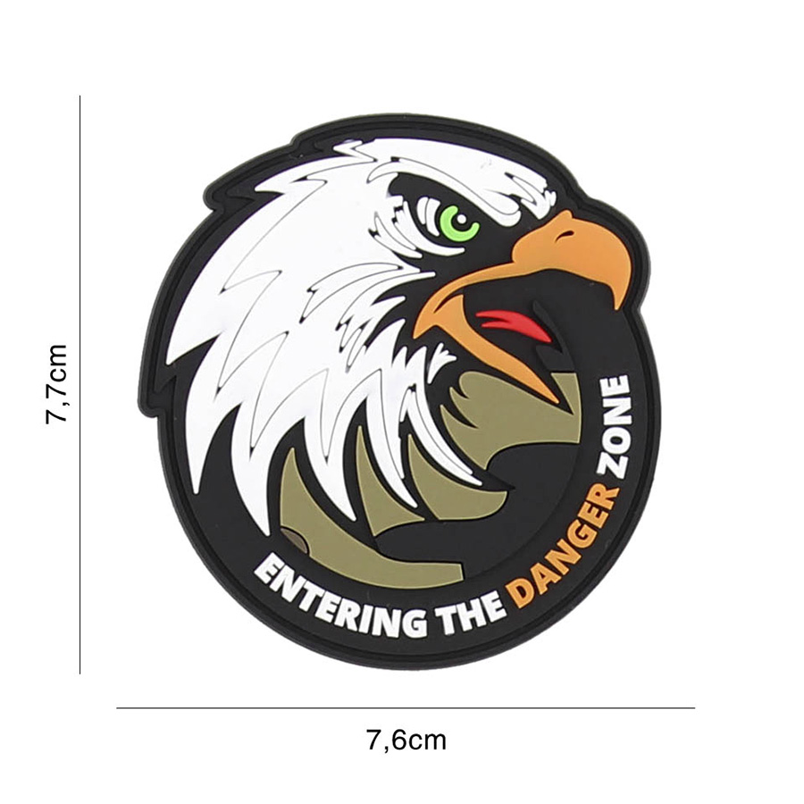 Embleem 3D PVC Danger zone eagle #9109