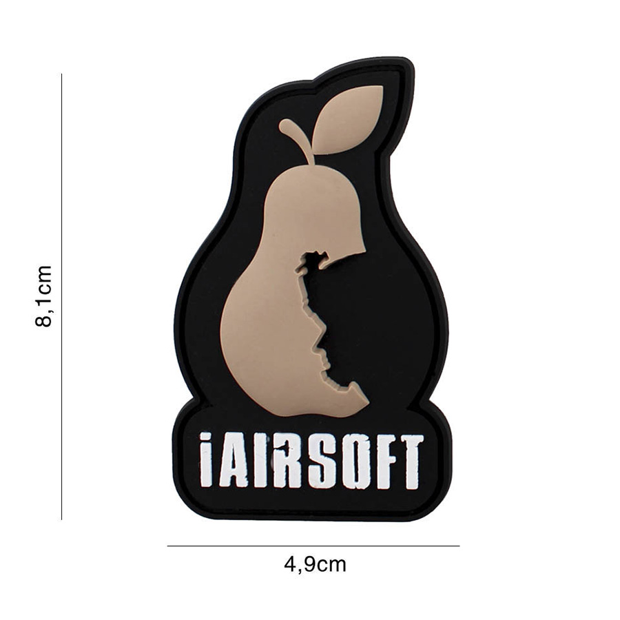 Embleem 3D PVC iAirsoft bruin #9113