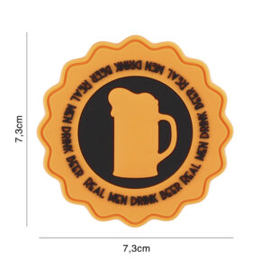 Embleem 3D PVC Drink beer oranje #9115
