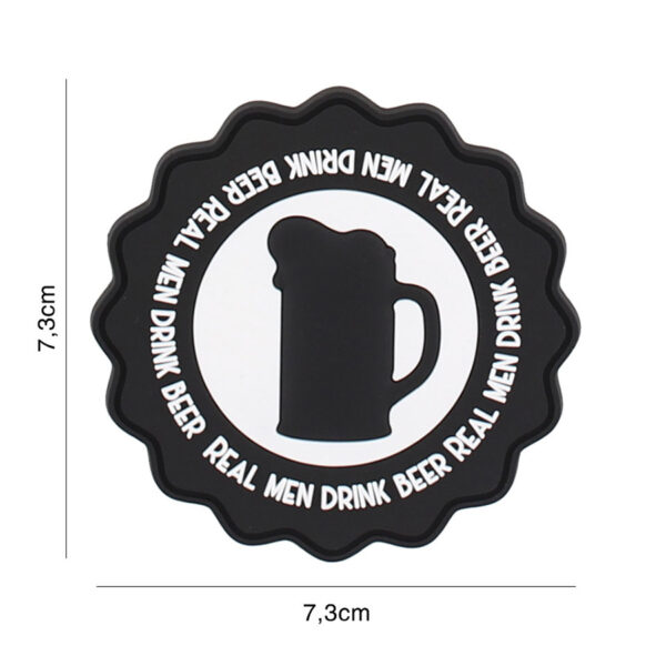 Embleem 3D PVC Drink beer zwart #9116
