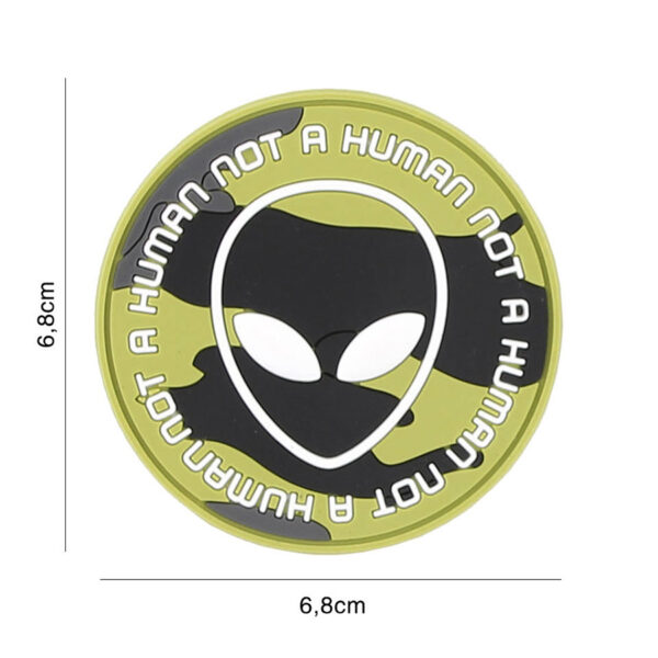 Embleem 3D PVC Not human woodland #9056