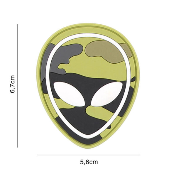 Embleem 3D PVC Alien woodland #2131