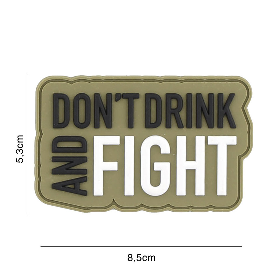 Embleem 3D PVC Don't drink groen #2045
