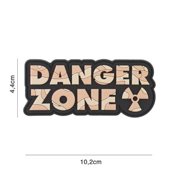 Embleem 3D PVC Danger Zone desert #2112