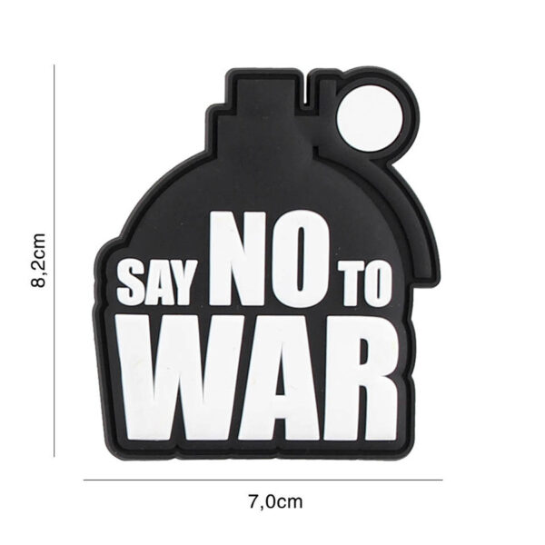 Embleem 3D PVC Say no to War #2120