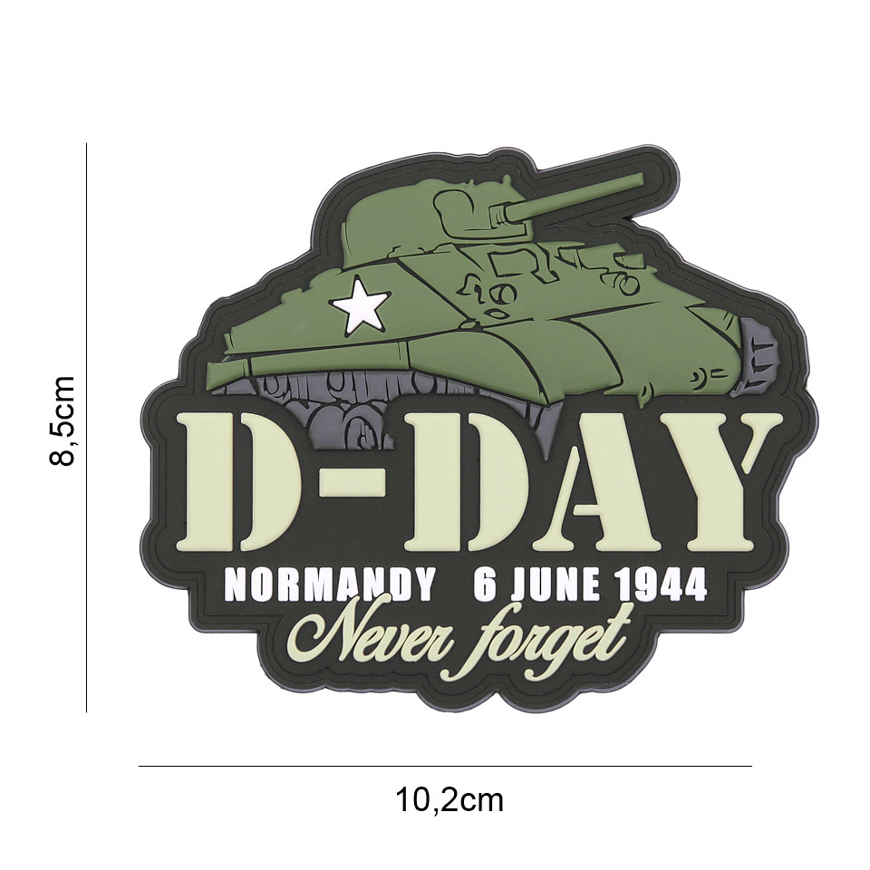 Embleem 3D PVC D-Day Sherman #7096