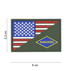 Embleem 3D PVC Rangers halve vlag #19060