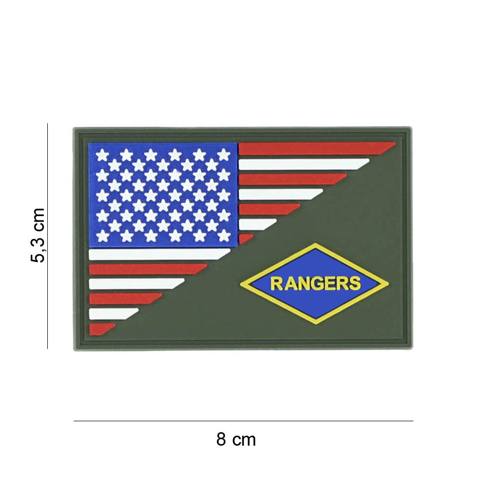 Embleem 3D PVC Rangers halve vlag #19060