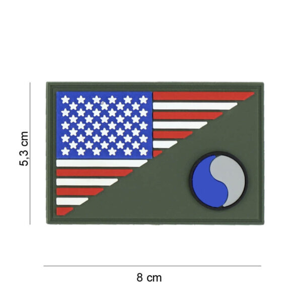 Embleem 3D PVC 29th Infantry halve vlag #19061