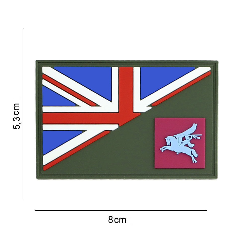 Embleem 3D PVC Pegasus halve vlag #19062