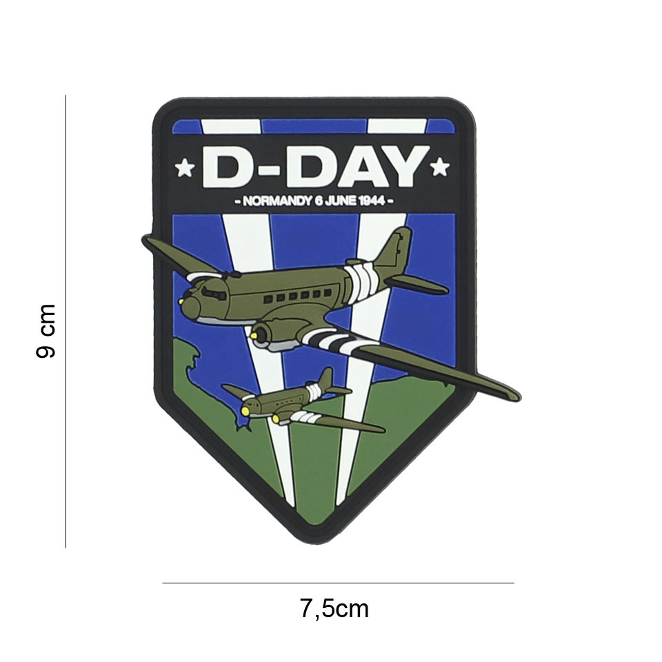 Embleem 3D PVC D-Day C-47 schild #7093