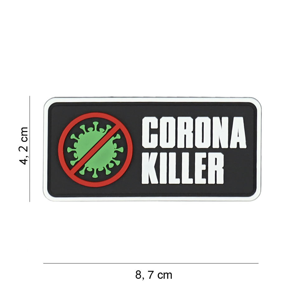 Embleem 3D PVC Corona killer #8090