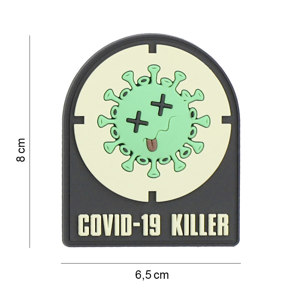 Embleem 3D PVC Covid-19 killer #8091