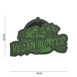 Embleem 3D PVC Vegan Hunter groen #8081
