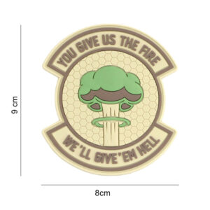 Embleem 3D PVC We give 'em hell #8093