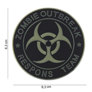 Embleem 3D PVC *2 Zombie outbreak respons team #13005