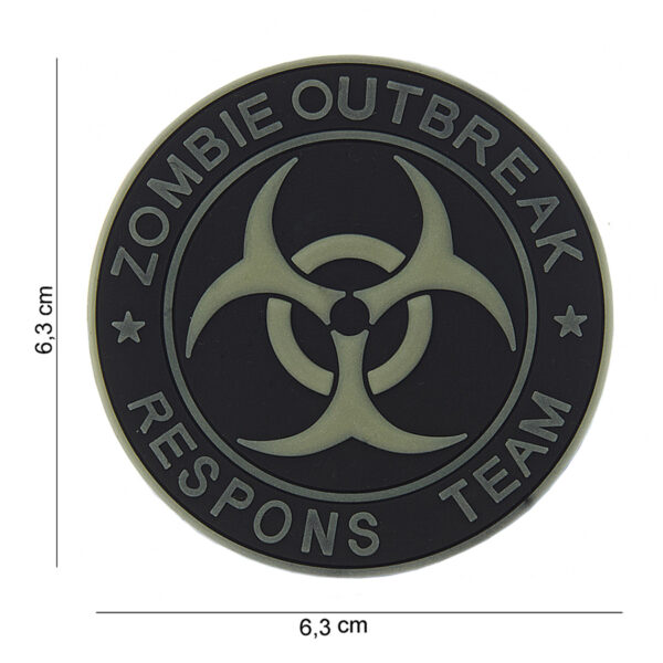 Embleem 3D PVC *2 Zombie outbreak respons team #13005