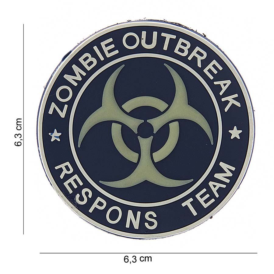 Embleem 3D PVC *1 Zombie outbreak respons team #13006