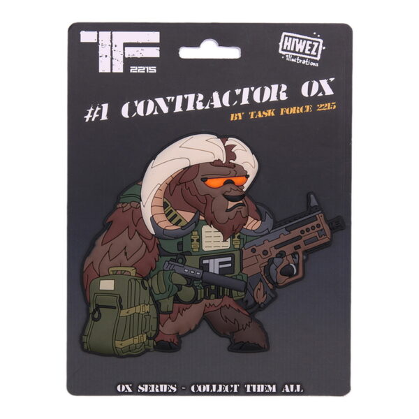 TF-2215 Embleem 3D PVC Contractor Ox Nr. 1 #23011