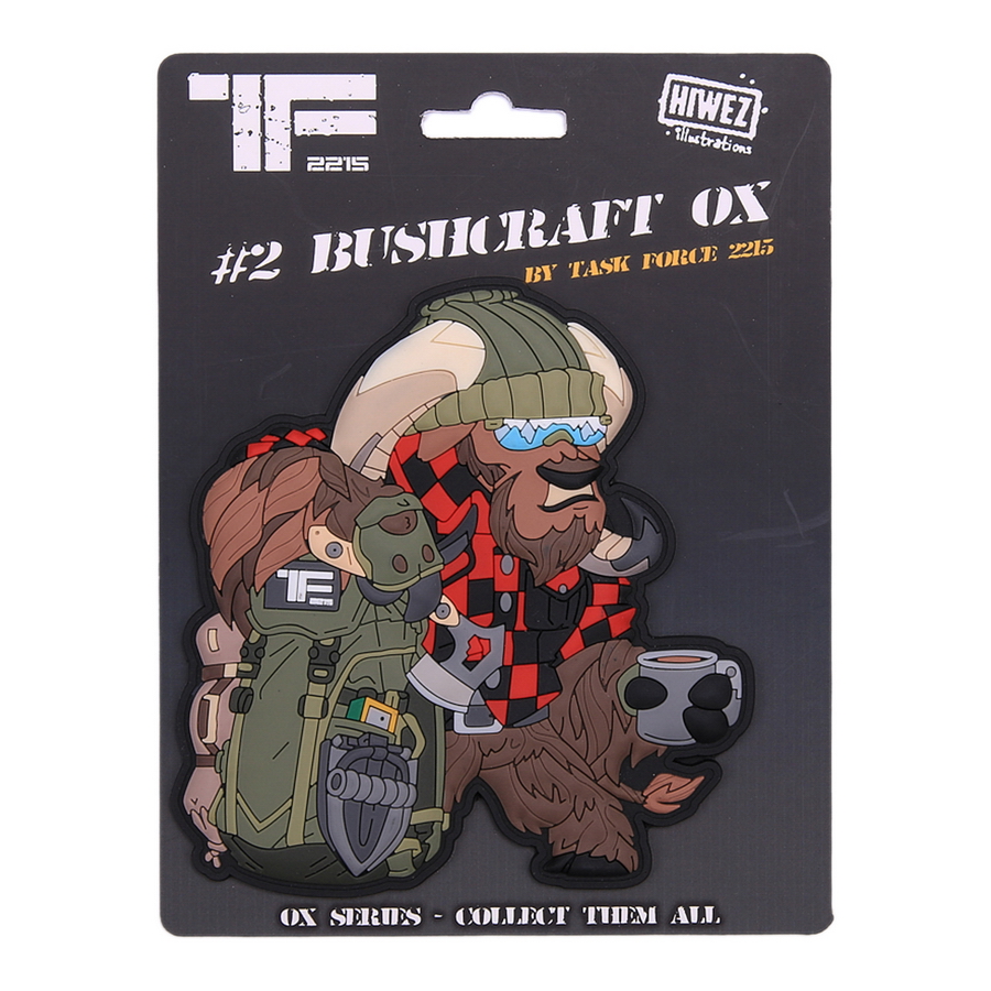 TF-2215 Embleem 3D PVC Bushcraft Ox Nr.2 #23012 TF-2215 Embleem 3D PVC Bushcraft Ox Nr.2 #23012