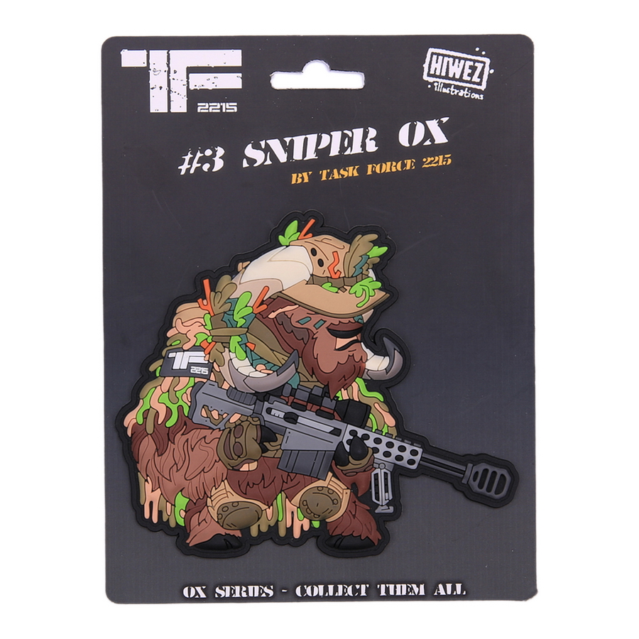 TF-2215 Embleem 3D PVC Sniper Ox Nr.3 #23013