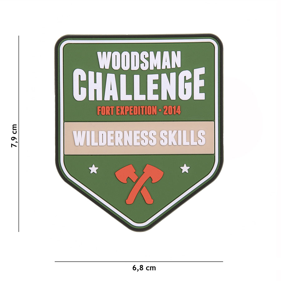 Embleem 3D PVC Woodsman Challenge #23009