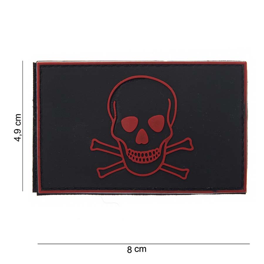 Embleem 3D PVC Skull and Bones #10073