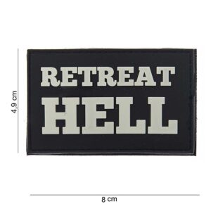 Embleem 3D PVC Retreat Hell #10058