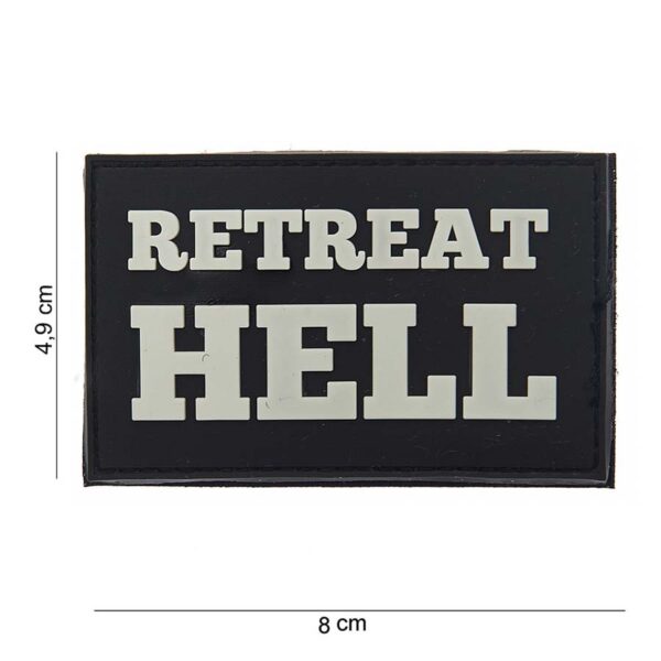 Embleem 3D PVC Retreat Hell #10058