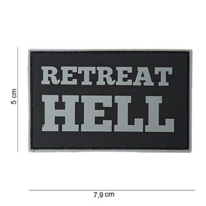 Embleem 3D PVC Retreat Hell #10063