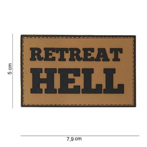 Embleem 3D PVC Retreat Hell #10061