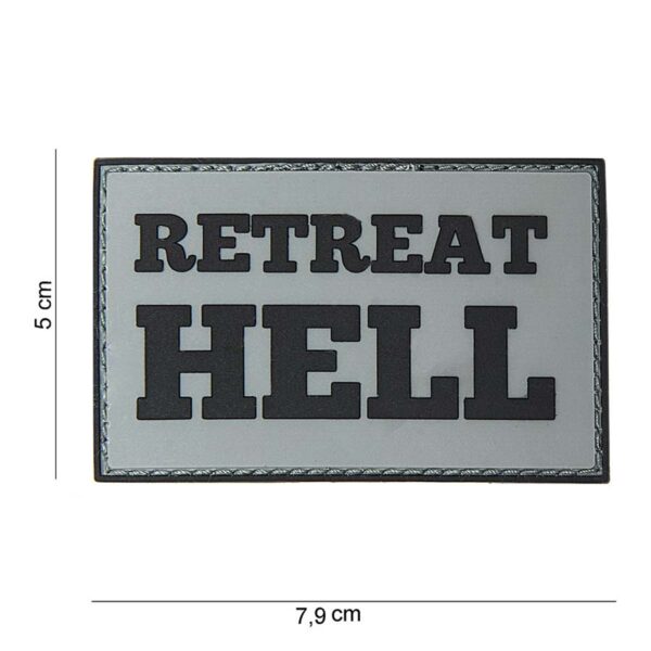 Embleem 3D PVC Retreat Hell #10060